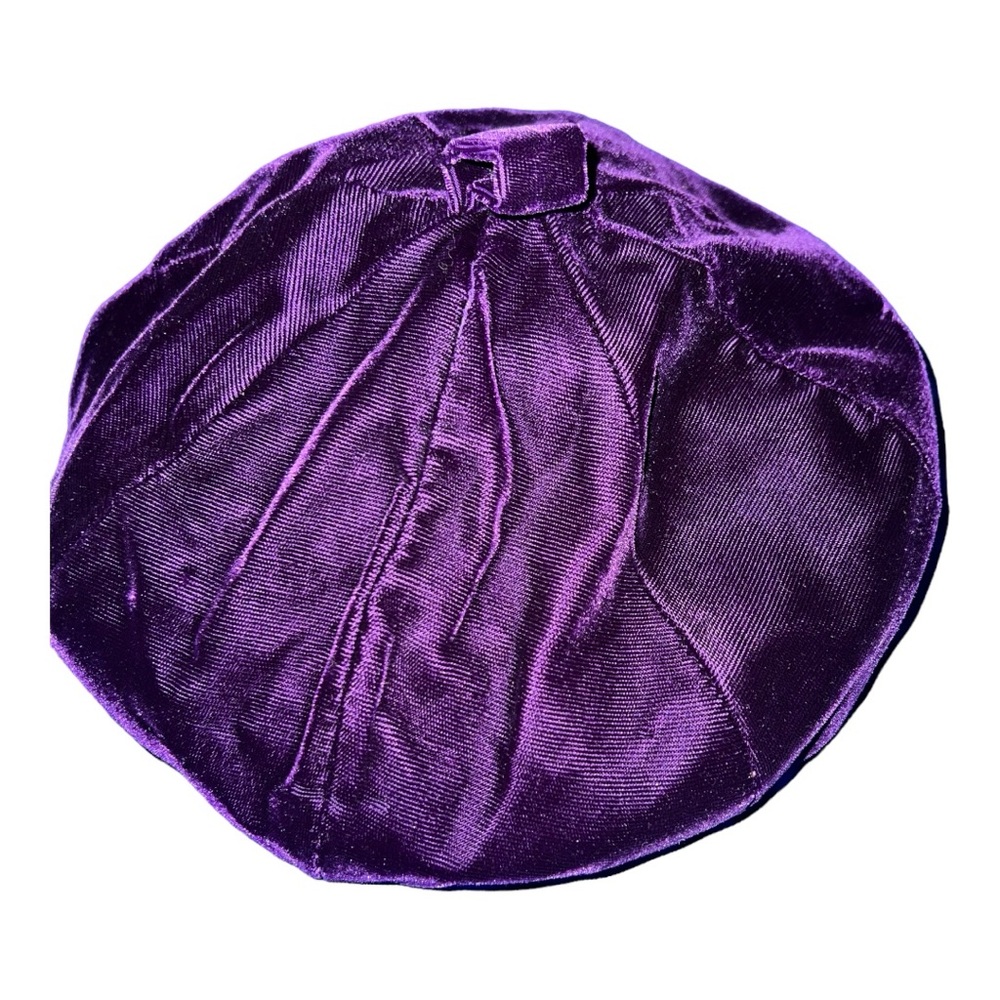 Purple Velvet Vintage Beret